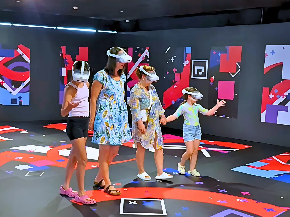 Visitors experiencing Awra immersive VR world at Alma Resort Cam Ranh — photo 2
