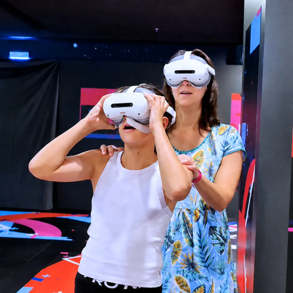 Visitors experiencing Awra immersive VR world at Alma Resort Cam Ranh — photo 3