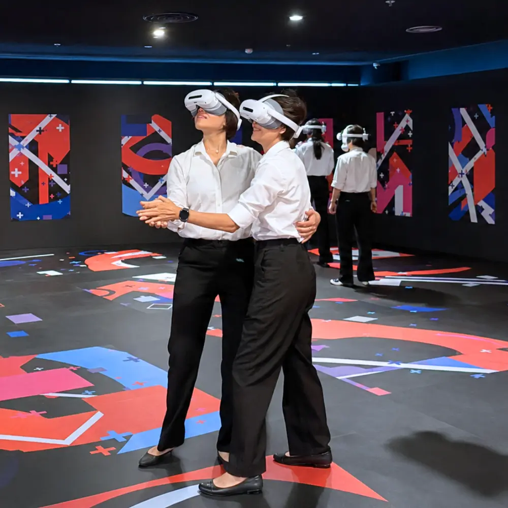 Visitors experiencing Awra immersive VR world at Alma Resort Cam Ranh — photo 5